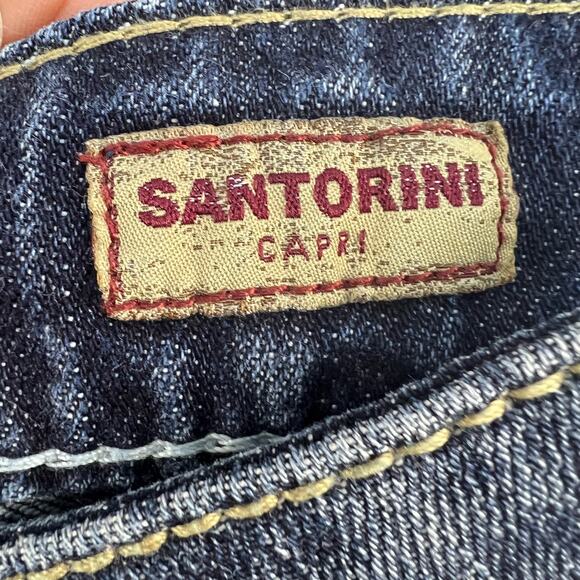 Silver Jean Co Jeans Women's Size 6 28 Dark Blue Santorini Capri Normcore - Picture 11 of 13